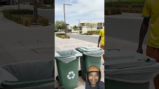 Dispose of rubbish in a unique way funny comedy prank memes learnfromkhaby comic [upl. by Fergus]