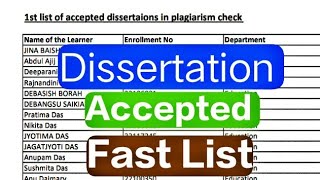 kkhsou MA 4th Sem dissertation Fast list Dissertation Fast List Download Now kkhsou Dissertation [upl. by Byrann]