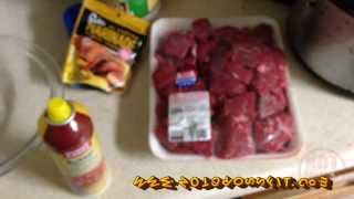 Bodybuilding Cooking 101 Crockpot Beef Cubes [upl. by Wyatan542]