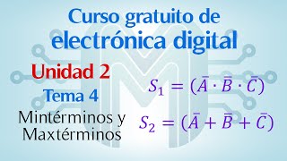 Mintérminos y Maxtérminos  Curso de electrónica digital  8 [upl. by Schou320]