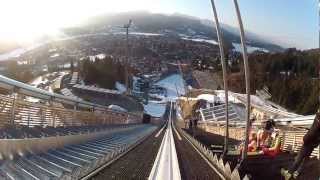 Skispringen Oberstdorf mit der HelmkameraHD [upl. by Wise]