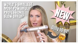 WORLDS SMALLEST MOST POWERFUL PROFESSIONAL BLOW DRYER WELL SEE [upl. by Anaujahs]