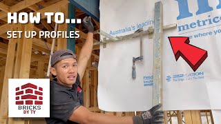 HOW TO Set Up Profiles  BRICKLAYING AUSTRALIA [upl. by Stubbs]