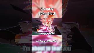 Sparking Zero but country Goku Black is terrifying dragonball shorts [upl. by Robi]