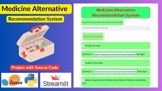 Alternative Medicine Recommendation System Python Machine learning Web App [upl. by Cairns852]