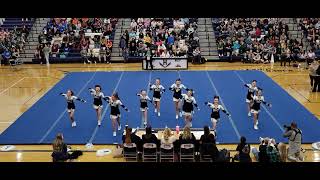 Turner Ashby High School JV at Harrisonburg Blue Streak Cheerleading Invitational 2023 [upl. by Charters]