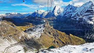 Cable Car Ride From Schilthorn  Piz Gloria To Birg Station [upl. by Sucramal711]