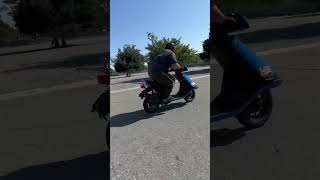 He tried popping a wheelie 😂 moped motorcycle wheelie bikelife wheelies honda mopedlife fun [upl. by Arikat817]