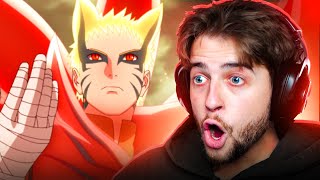 BARYON MODE NARUTO VS ISSHIKI Boruto Episode 217 Reaction [upl. by Yllim683]