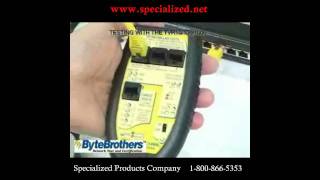 Byte Brothers TVR10 100 1000K LAN Network Tester [upl. by Halyk270]