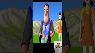 Scary Teacher 3D Wooden Piles and Marbles Miss T vs 3 Neighbor Win shorts shorts [upl. by Angelis]