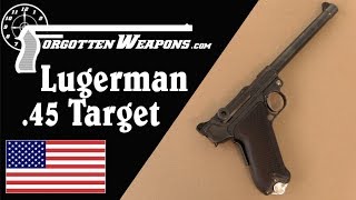 Lugermans 45 ACP Target Model Luger [upl. by Eeralih]