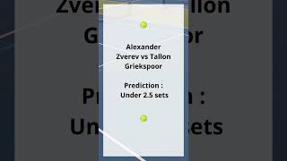 ATP Paris Sure Bet Alexander Zverev v Tallon Griekspoor bettingtips atptour tennis atp surebet [upl. by Tertias]