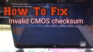 How to fix The CMOS checksum is invalid on your laptop date and time always reset [upl. by Kesley153]