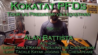 Kokatat PFD Comparison Leviathan vs Predator vs Tour [upl. by Hsaniva]