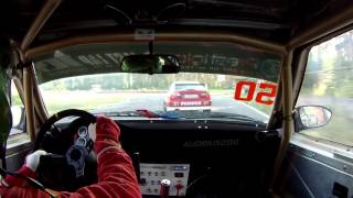 BMW E30 and Mitsubishi Lancer EVO V race in Bikernieki circuit AFL 2014 [upl. by Inavoig343]