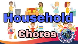 Household Chores VocabularyVocabulary For KidsEducational ChannelEsl [upl. by Stoneman]