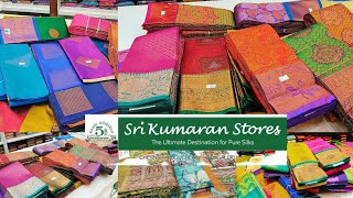 Tnagar Sri Kumaran Stores Diwali New saree collection From 500 Fancy linen silk saree Gift sarees [upl. by Merras]