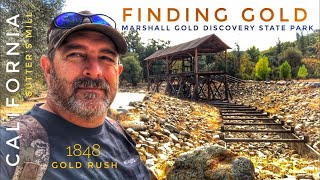 Finding Gold at the Marshall Gold Discovery Site  Sutters Mill  California Gold Rush [upl. by Navad]