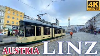 Linz Austria 🇦🇹 Autumn Walking Tour 4K UHD [upl. by Doersten]