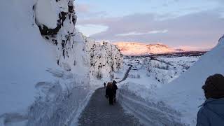 Iceland Silfra fault between North American and Eurasian tectonic plates [upl. by Aihsi]