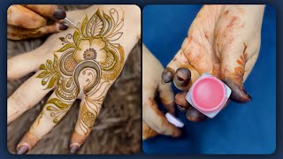 Beautiful Khaleeji Mehndi Design Tutorial  Pro Balm Application Tip 🌸✨ [upl. by Nnanaej]