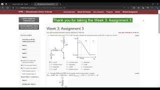 Microelectronics Devices To Circuits NPTEL week 3 assignment [upl. by Cleopatra]