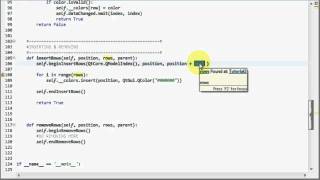 PyQt4 Model View Tutorial Part 030 [upl. by Dibbell]