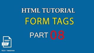 HTML Tutorial for Beginners Tamil  08  HTML FORM TAGS [upl. by Drescher758]