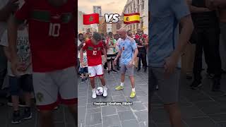 Soufiane ElBahri Morocco 🇲🇦 vs Spain 🇪🇸 Freestyle ⚽ [upl. by Arita]