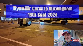 RyanAir Corfu to Birmingham 19 Sept 2024 a two hour Delay as plane develops fault before take off [upl. by Talie]