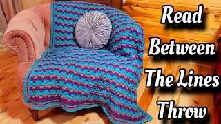 Super Easy Crochet Blanket Pattern Tutorial Great Scrap Buster  Read Between The Lines [upl. by Suravart]