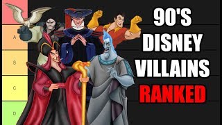 Jambareeqis Animated 90s Disney Villains Tier List [upl. by Jacynth133]