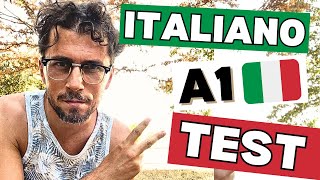 Italiano A1 test imparare italiano  learn italian italiano livello A1 [upl. by Nabalas558]