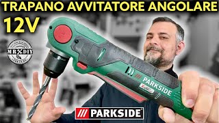 Nuovo trapano avvitatore angolare 12V Parkside lidl 2799€ RICARICABILE PWBSA 12 A1 2022 [upl. by Orford]