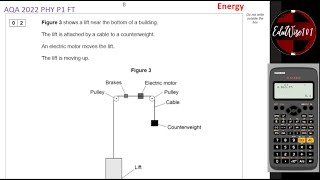 AQA GCSE Physics 2022  Paper 1 Q2 Foundation Tier Past paper Questions walk through Topic Energy [upl. by Aihcela]