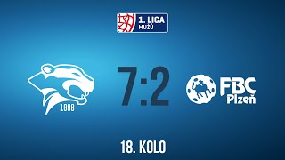 PANTHERS OTROKOVICE  FbC Plzeň 1 liga mužů Základní část 18kolo [upl. by Hecklau]