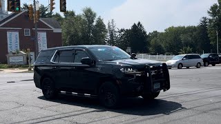 Newington Police Department Car 131 responding with Priority siren [upl. by Auqenet]