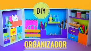 ORGANIZADOR de ESCRITORIO plegable  Manualidades DIY [upl. by Animrac]