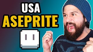 CÓMO USAR ASEPRITE 🟩 Aseprite Tutorial en Español 1 [upl. by Enitselec471]