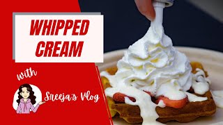 How to make Whipped Cream at Home in Blender  Whip Cream in 4 Minutes [upl. by Anasor]