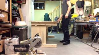 DIY sitstand desk with counterweight [upl. by Eneli]