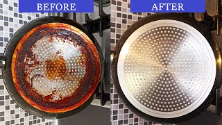 How To Remove Grease Stains Of The Bottom Of Your Pan Or Pot [upl. by Stricklan]