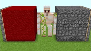 4096 nether wart block  iron golem  4096 bedrock [upl. by Enyale192]