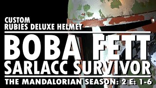 Custom Boba Fett Helmet  Rubies Deluxe updated [upl. by Yelmene]