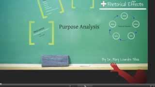 Purpose Analysis Rhetorical SituationPart 1 of 6 [upl. by Fevre]