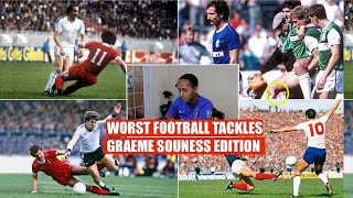 GRAEME SOUNESS WORST TACKLES IN FOOTBALL Compilation 1 Liverpool Rangers Tottenham Red Cards [upl. by Eimak]