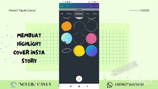 Day 23 Membuat Highlight Cover Insta Story dengan Canva [upl. by Nikki]