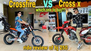 Crossfire Hj 250 vs Cx 250r amp Rm 250 In 2022   crossfire vs cross x [upl. by Hameean]