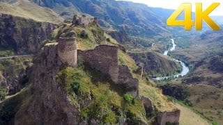 Tmogvi Fortress  თმოგვის ციხე  Крепость Тмогви  4K aerial video footage DJI Inspire 1 [upl. by Shepp750]